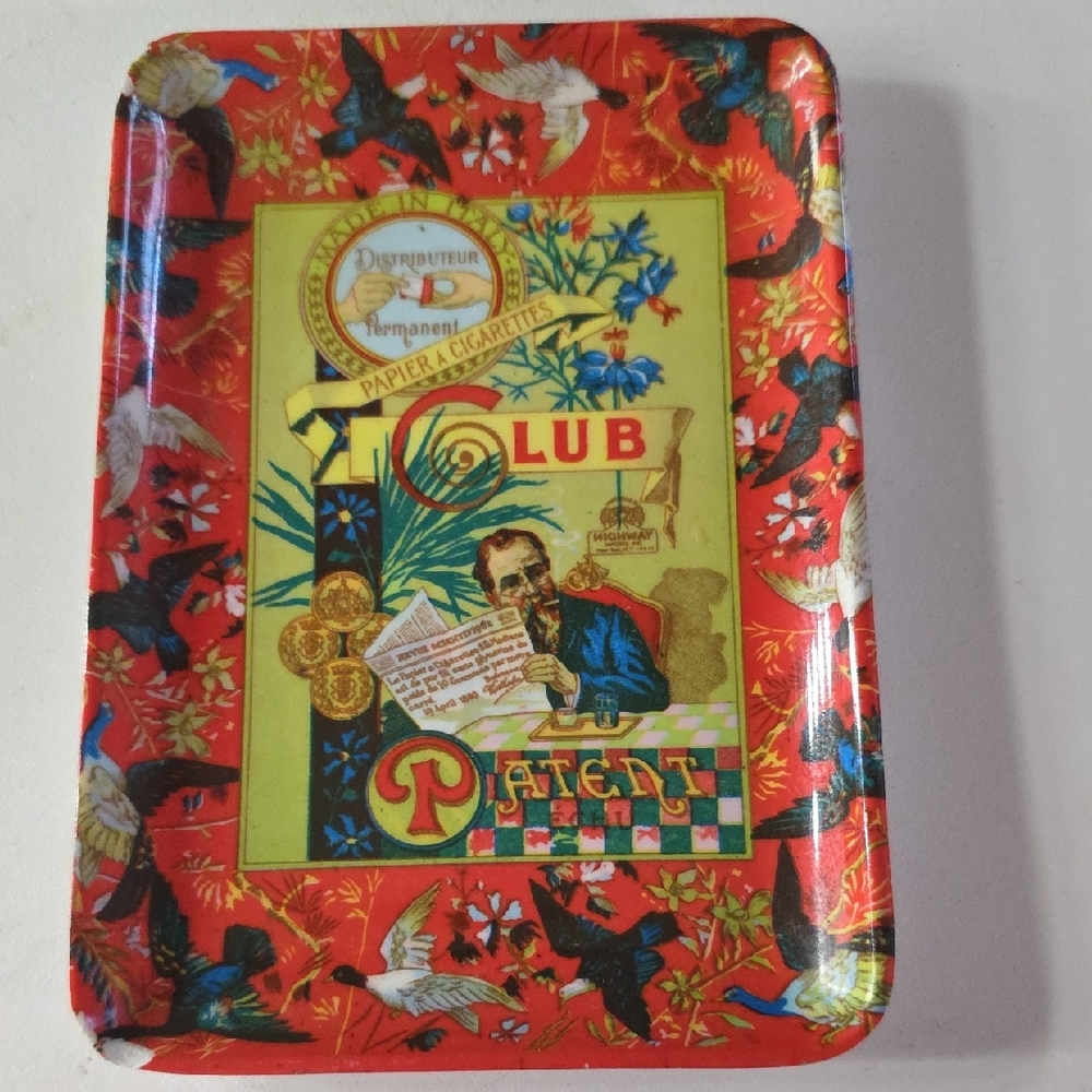 Vintage Club SD Modiano Patent Echu cigarette rolling/serving Tray